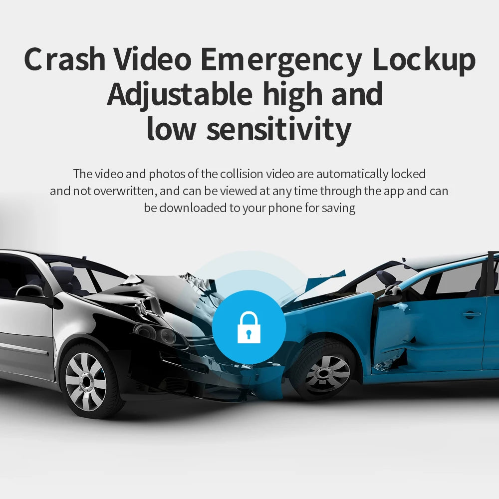 HP Car Recorder HD Night Vision 1296P Car WiFi Car DVR Video Loop Video Parking Monitoring