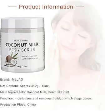 DR MEINAIER Coconut Milk Body Scrub 500g