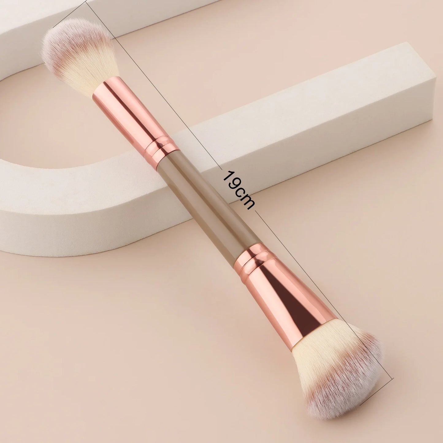Dual Purpose Makeup Brush,1pcs Neutral Double headed Multifunctional Cosmetic Brush For Making Up Supply