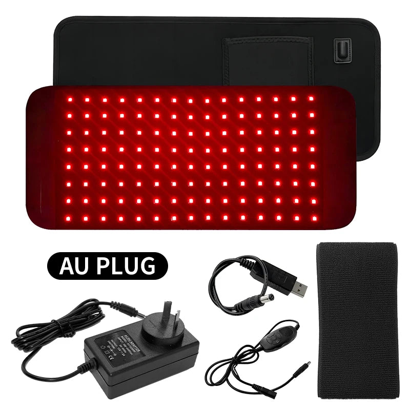 120 LED Red Light Belt 660nm&850nm Infrared Light Therapy Pad for Back Knee Hands Feet Relief Care Body Fatigue Deep Therapy