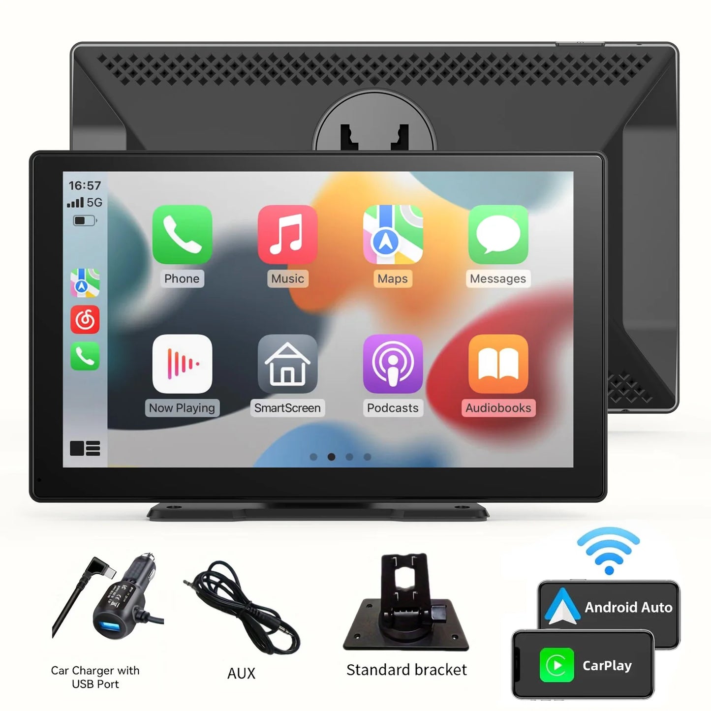 Universal Portable Carplay for Car Screen, Car Radio Multimedia WIFI Video Player Wireless Carplay Screen for Apple Or Android