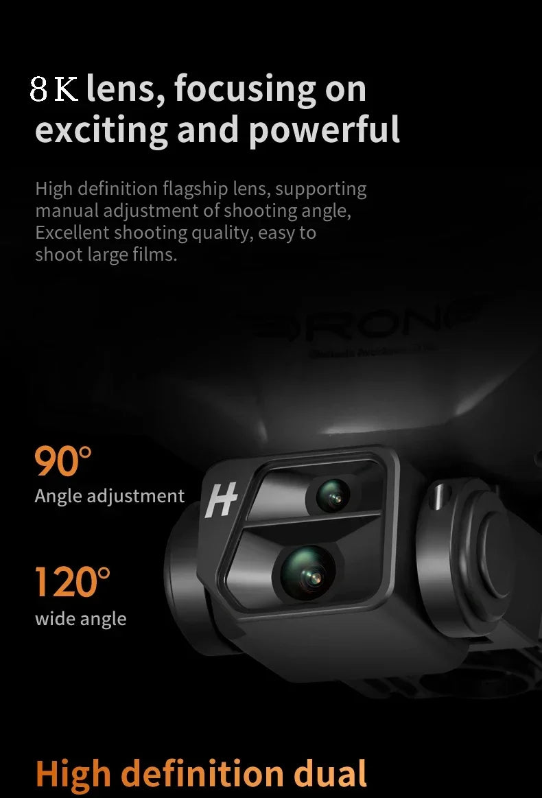 KY102 Rc Drone 8K Profesional Dual-Camera Aerial Photography 360° Obstacle Avoidance Optical Flow Four-Axis RC Aircraft 10000M