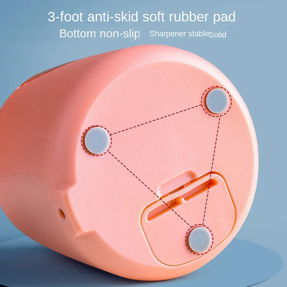 Automatic Electric Pencil Sharpener Multifunctional Cute Sharpener for 6mm-8mm Pencil Primary Students Children Stationery Gift