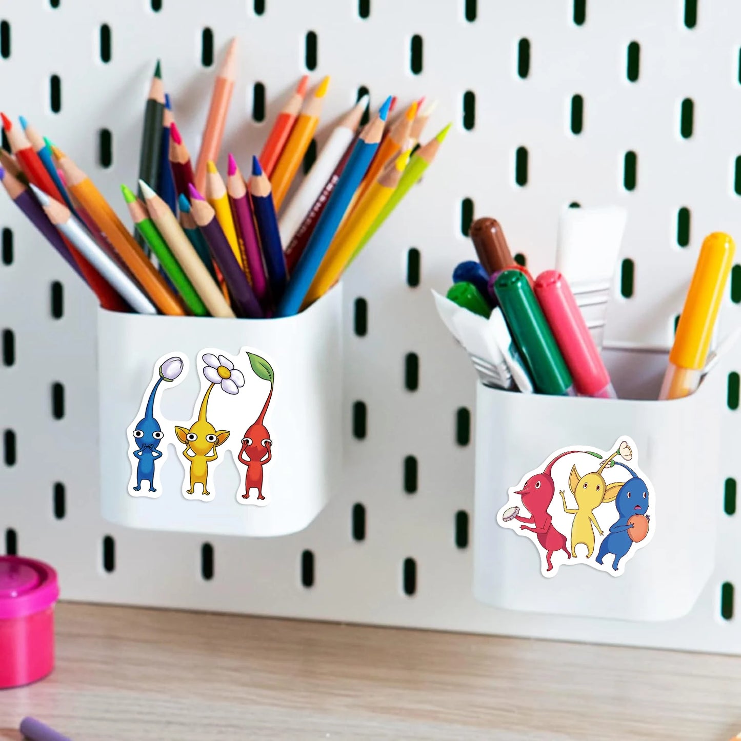 50pcs Cute Cartoon Pikmin Game Stickers for Kids Toys Waterproof Graffiti Laptop Skateboard Car Cool Anime Stickers Decals