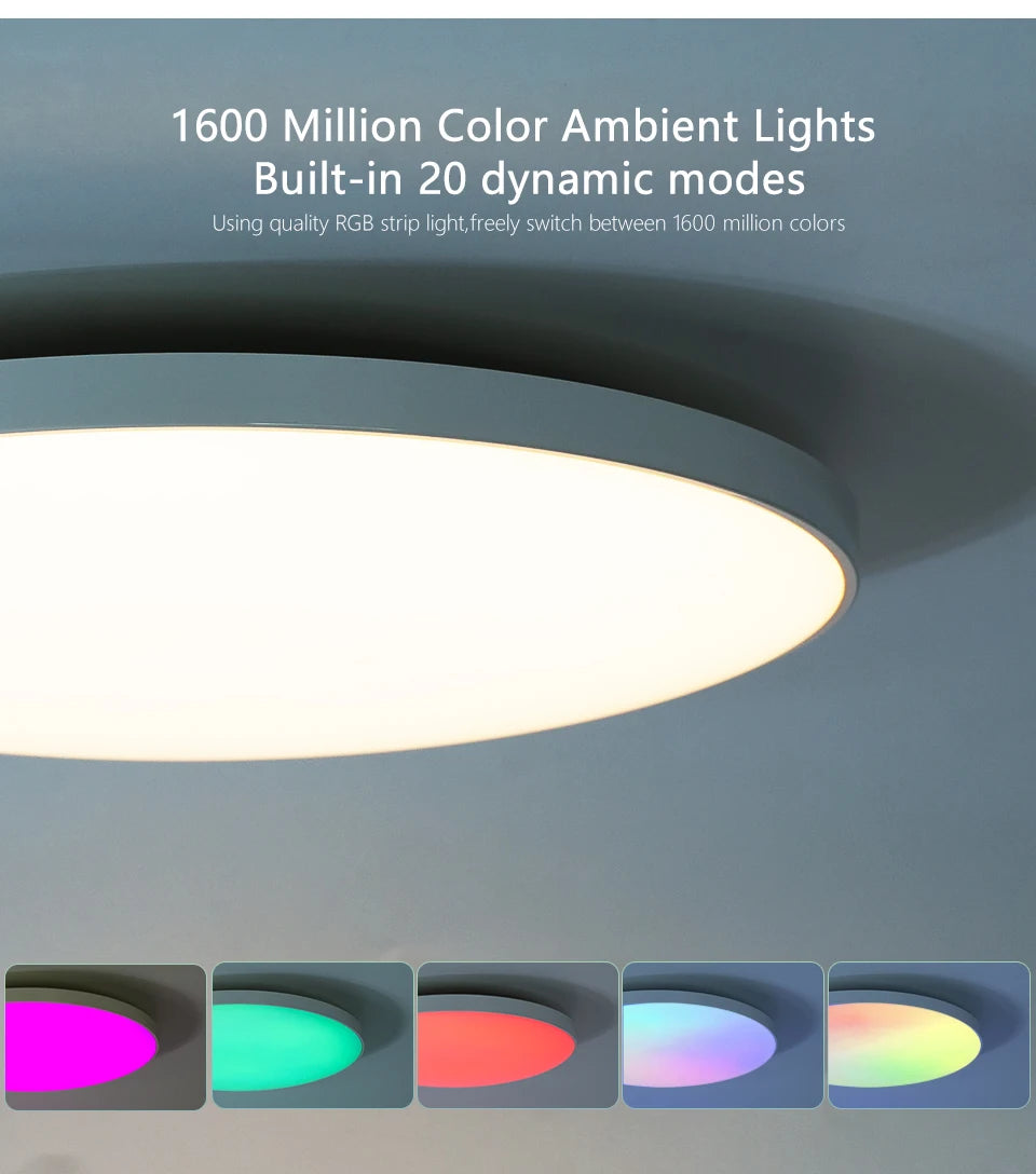 30W 36W Smart LED Ceiling Light RGB Dimming APP TUYA Remote Control Timing Indoor Home Decor Bluetooth WIFI Bedroom Living Room