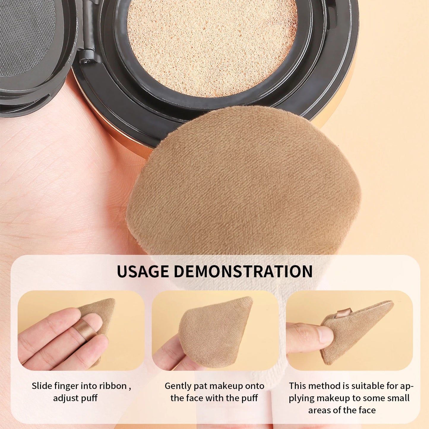 40-piece makeup tool set - 20-piece makeup tools + 16-piece powder puff set + dishwashing, hairband and wristband