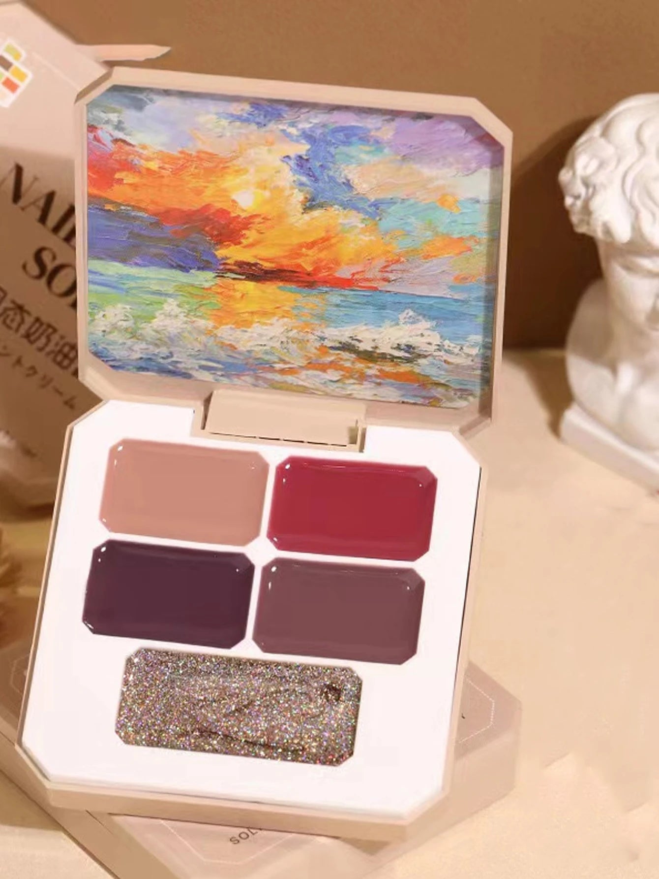 5/9 Colors Solid Nail Polish Palette Peelable UV/LED Polish Lacquer Salon Gel Nail Art Varnish Thanksgiving Gifts