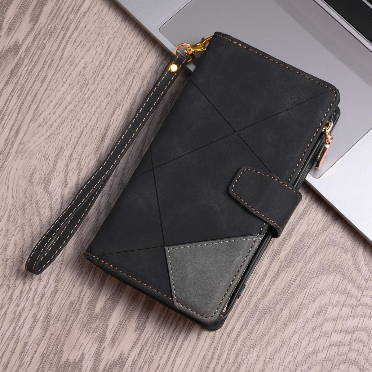 Flip Leather Case For XiaoMi 14T 13T 12T 11T 11 Lite Redmi Note 15 14 13 11S 12 Pro Plus Zipper Card Slot Wallet Bag Cover