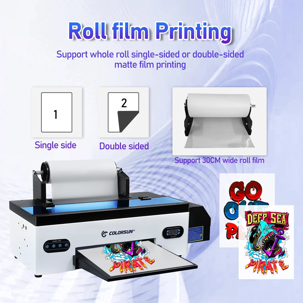 A3 DTF Printer R1390 Impresora dtf a3 T shirt Printing Machine with Roll Feeder DTF Transfer Printer For Fabric Hoodies Print