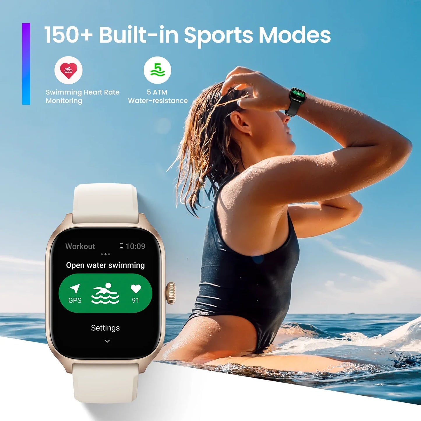 New Amazfit GTS 4 Smartwatch Alexa Built-in 150 Sports Modes 8-Day Battery Life Smart Watch For Android IOS