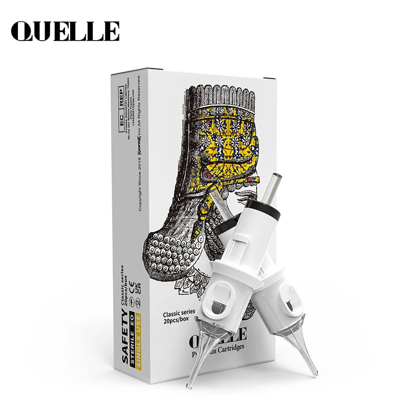 QUELLE 20/40/60/80/100PCS Multi-Boxed Tattoo Needles RL 0.35MM Disposable Sterile Revolution Cartridge For Tattoo Makeup Art