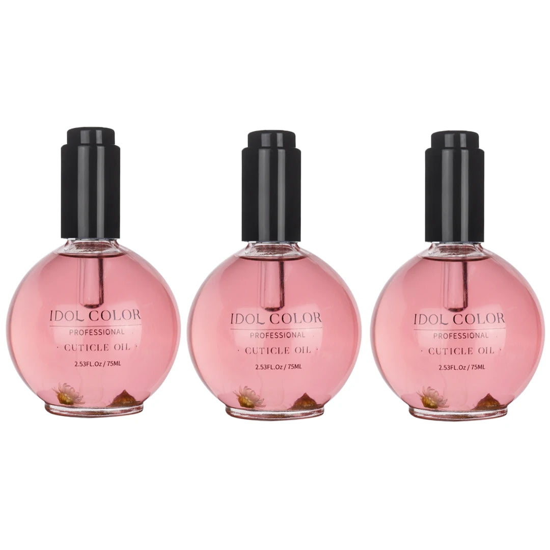 IDOL COLOR Cuticle Oil, 2.56 FL Oz, Repairs and Restores Cuticles - Organic Spa Treatment - For Stronger, Healthier Nails