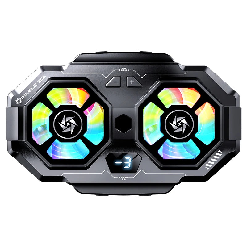 Dual Fan TEC Cooling Mobile phone radiator iPhone Samsung MOTOROLA Xiaomi Universal mobile phone Live cooler Mobile phone fan