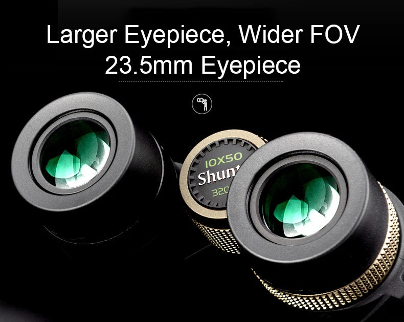 Shuntu Powerful 10x50 12x50 Binoculars HD Long Range Professional Optics IPX7 Waterproof FMC Coating BAK4 Telescope For Hunting