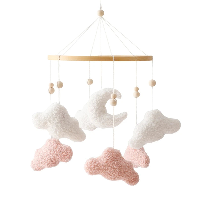 Baby Crib Mobile Bed Bell Toys Musical Rattle Educational Toys Bed Bell Newborn Mobile Bed Bell Bracket Baby Hanging Toys Holder