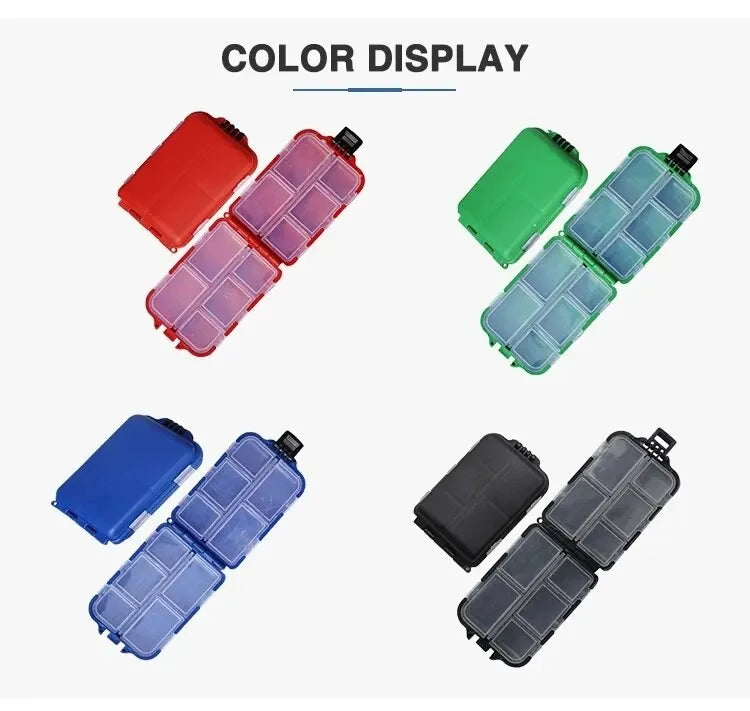 ABS Material Fish Accessories Box 38.5g Bait Box Portable Storage Box OEM and on Stocks 4 Color High Quality