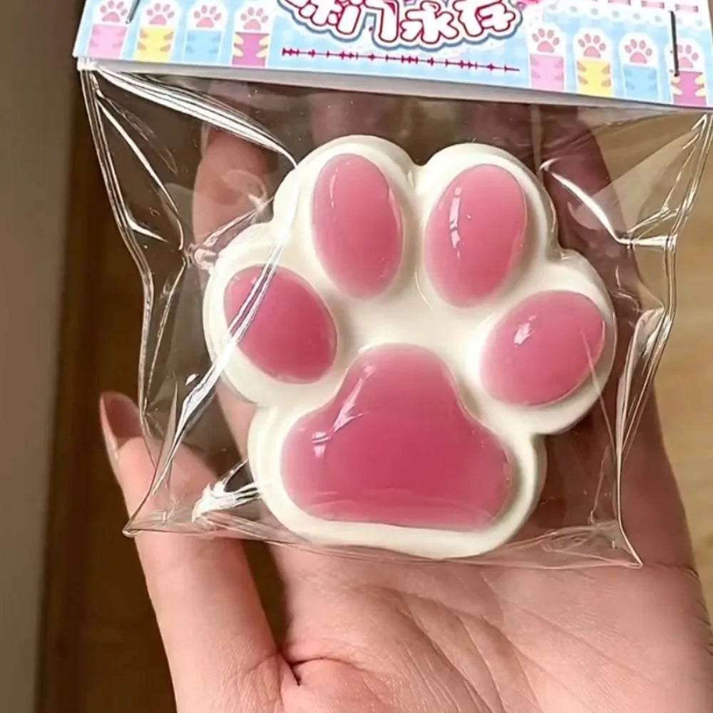 Squeeze Cat Paw Toys Pinching Cat Paw Decompressing Toy Soft Sticky Stress Relief Relax Toys