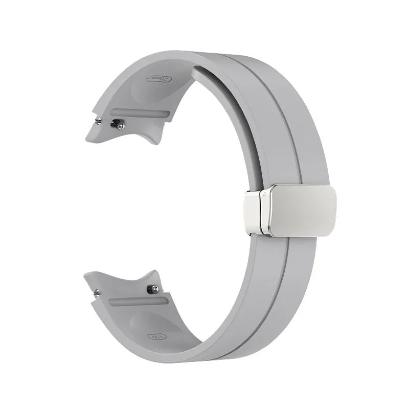 No Gap Soft Silicone Strap For Samsung Galaxy Watch 7 6 5 4 40mm 44mm Breathable Magnetic Wristband Watch 6 4 Classic/5 Pro 45mm