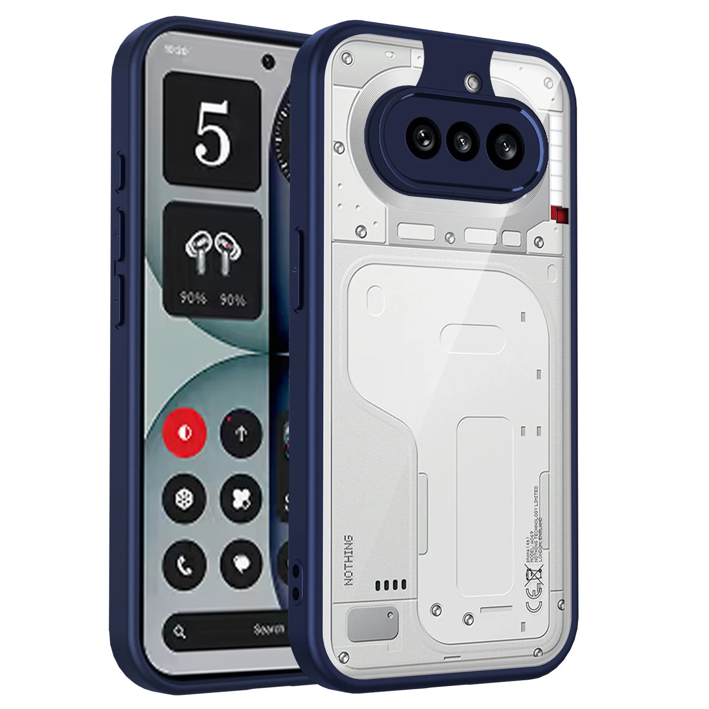 Nothing Phone 4A Case Plating Silicone Bumper Shockproof Clear Back Cover Hard Phone Case for Nothing Phone 4A Phone4A 2026 A069
