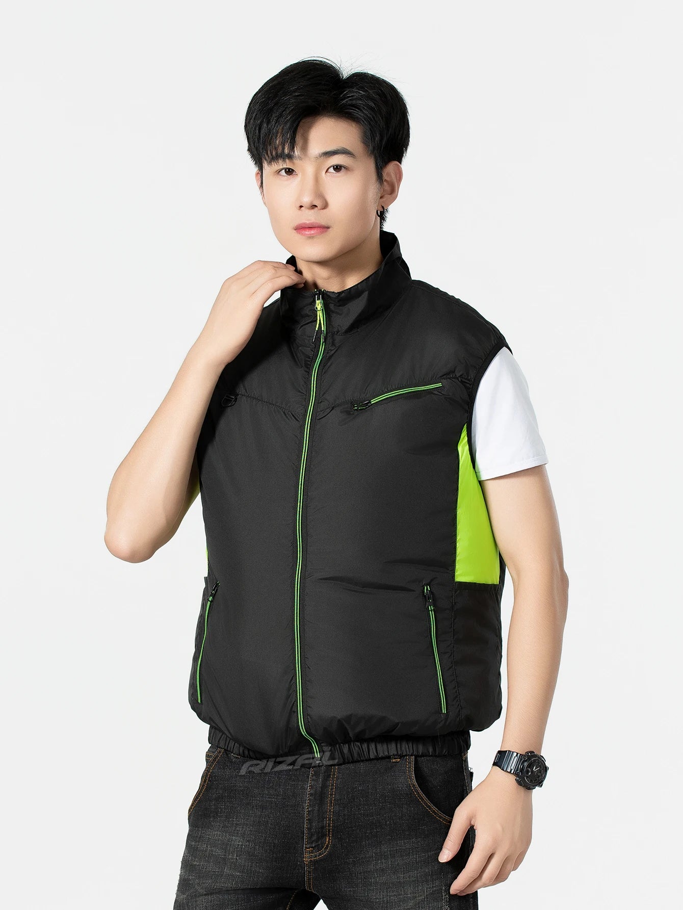 2025Summer Cool Vest,Wearable Cooling Fan, Air-conditioned Clothes Continuous cooling 13 Hours,for High Temperature Work Fishing