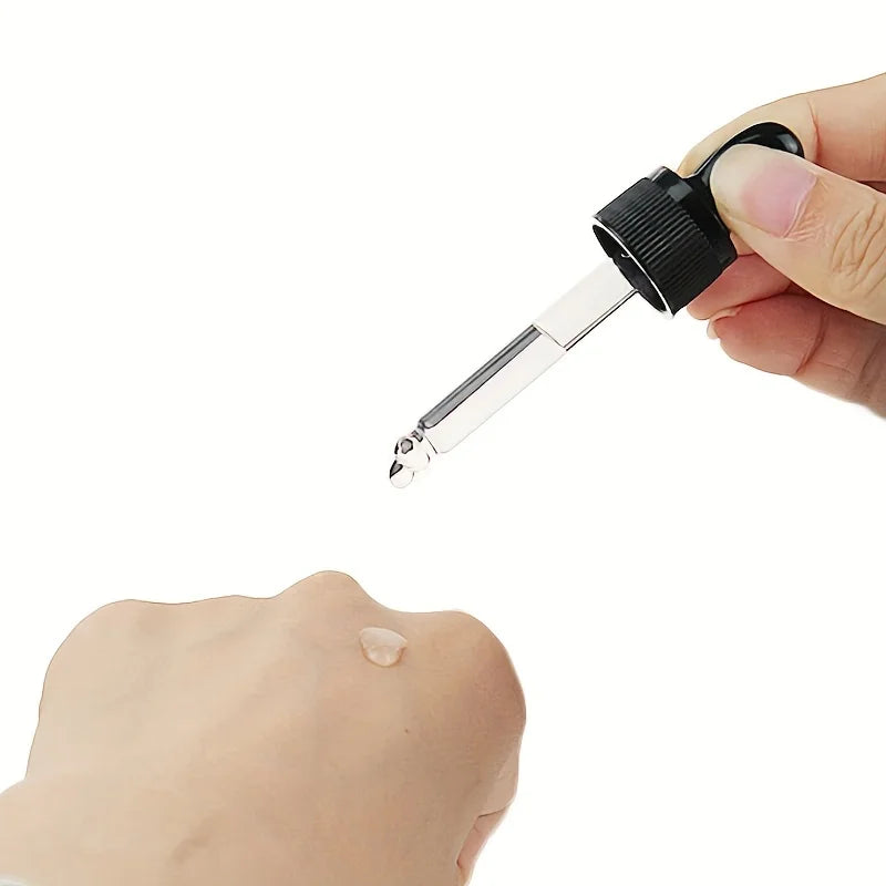 5/10/20pcs + 4 accessories 30ml refillable glass dropper bottle, 2 funnels, 2 pipettes, for essential oils and perfumes
