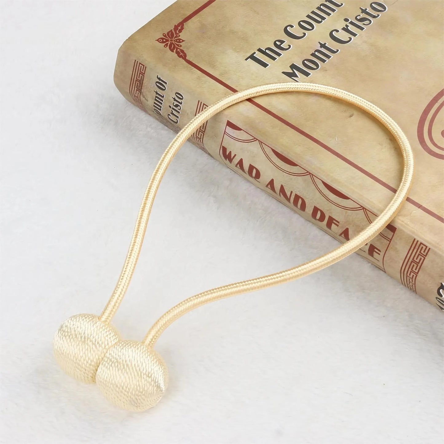 2pcs/pair Magnetic Curtain Tiebacks Earphone Design Curtain Holdbacks Living Room Bathroom Shower Curtain Accessories