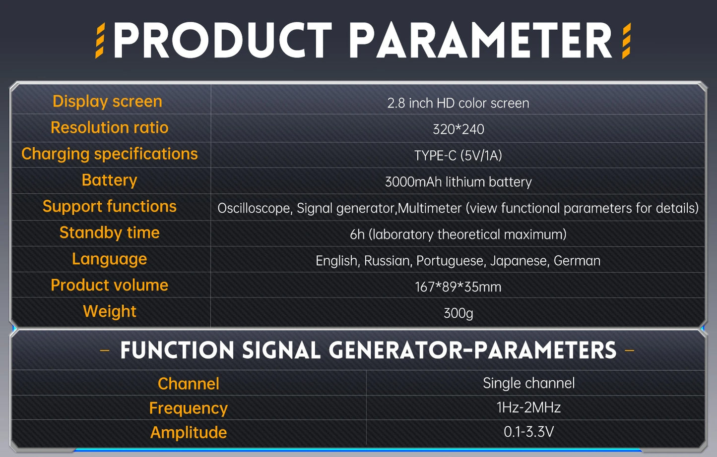 FNIRSI 2C23T Handheld Digital Oscilloscope Multimeter + Function Signal Generator  2023 Latest 3IN1 Dual Channel 10MHZ*2 50MS/s