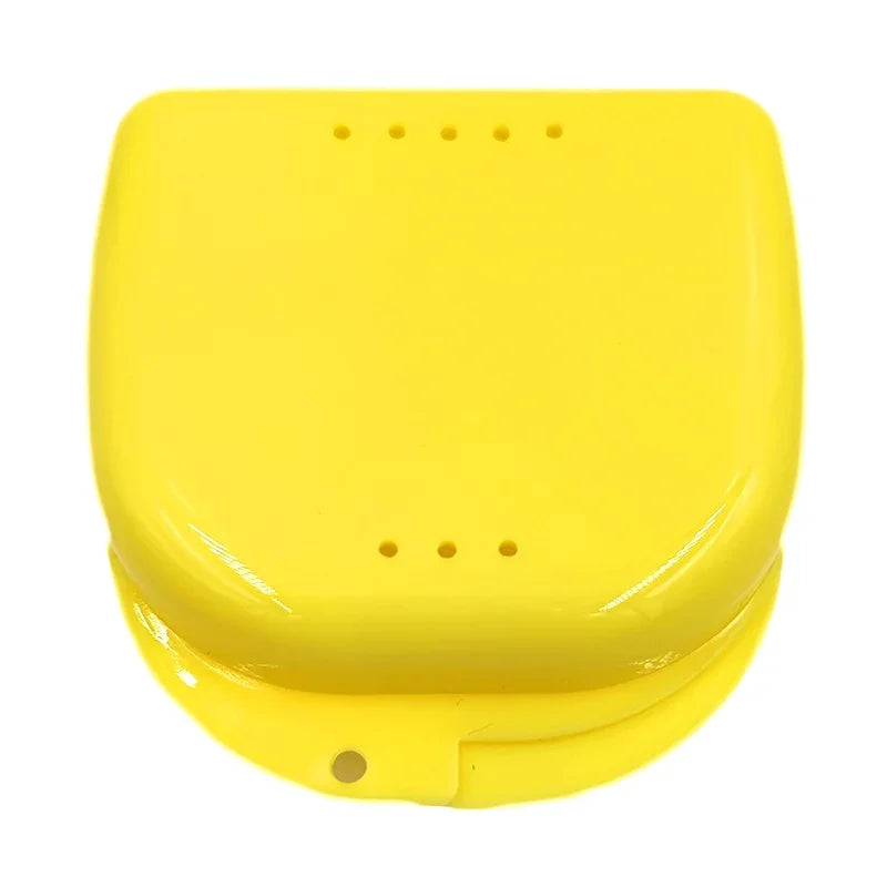 1pcs Denture Tray Box Dental Orthodontic Retainer Box Case Plastic Teeth Container Denture Box False Teeth Protective Case