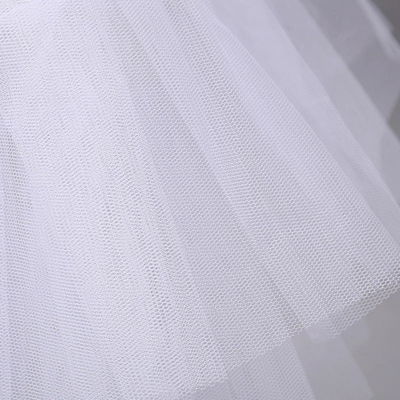 Three Layer Lolita Short White Kids Girls  Petticoat Underskirt For Ball Gown Wedding Dress Mariage Underwear Crinoline