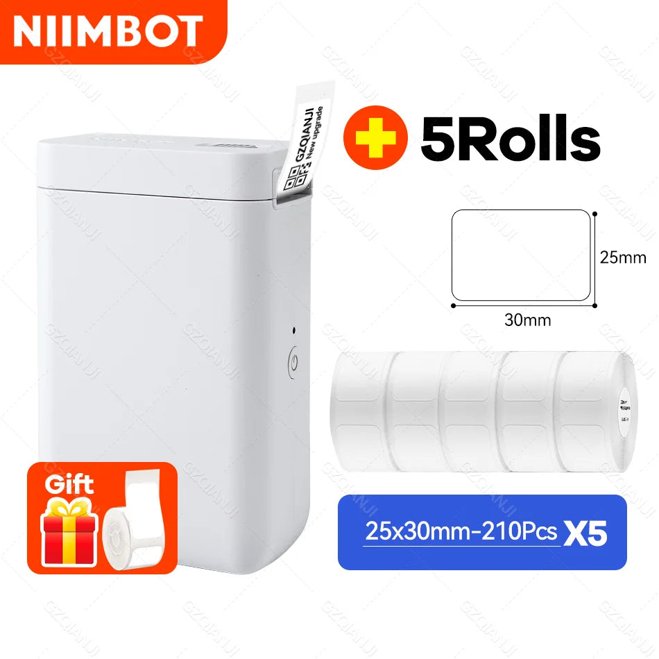 Niimbot D101 Thermal Label Sticker Printer Inkless Portable Pocket Barcode Maker Labeller Mobile USE Machine D11 D110 Plus 24mm