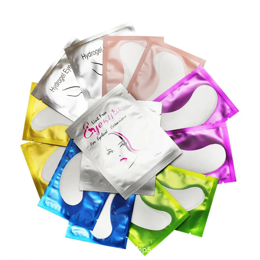 50/100PCS Wholesale Hydrogel Gel Eye Patches for Eyelash Extension Eyepads Eyelash patch Lash Extension Mask Eyepad Makeup