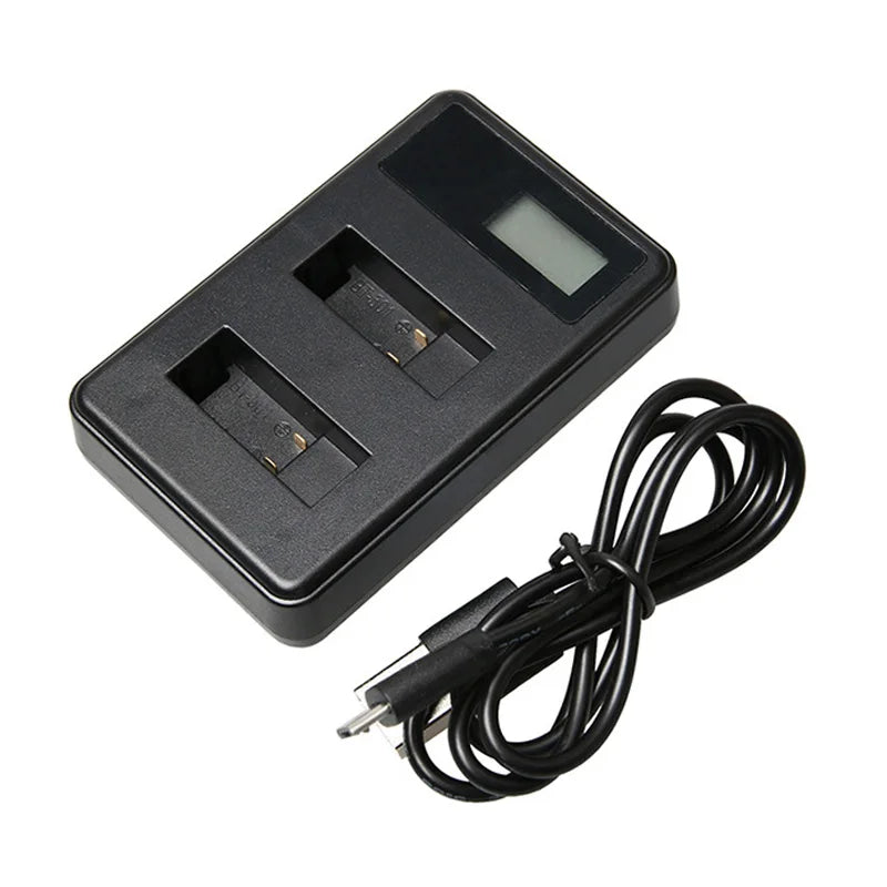 For GoPro Hero 5 Hero 6 Hero 7 8 black battery  + Dual charger for GOPRO Hero 8 7 hero6  hero5  Black Camera Accessories