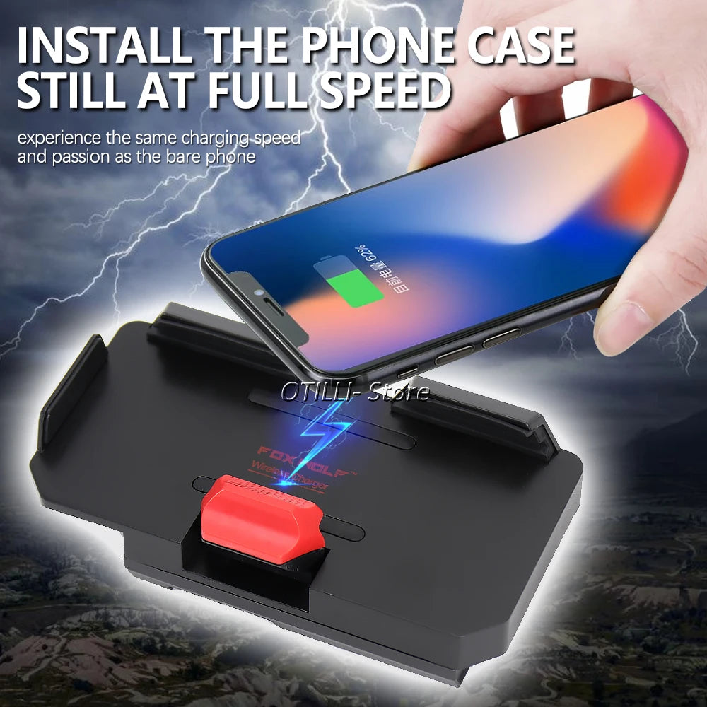 For BMW R1250RT R1200RT Adventure ADV GPS Mobile Phone Holder USB Wireless Charging Original Lossless Cable Base 12/16/22mm Clip