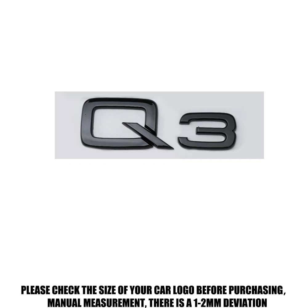 ABS Letter Badge Car Body Rear Trunk Sticker Decoration Accessories For Audi Q3 Q5 Q7 V6T A4 A1 A5 S5 A6 V6T S8 V8T Car Styling
