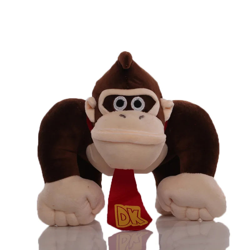 24cm Donkey Kong Plush Toys Cute Monkey Soft Toy Orangutan Plushie Doll Stuffed Animals Gorilla Dolls for Childen Birthday Gifts