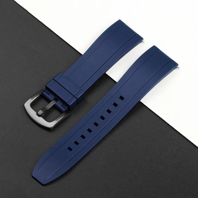 Quality Rubber Watch Strap 20mm 22mm 24mm for Seiko 5 Green Water Ghost Abalone Men Sport Silicone Wristband Quick Release Band