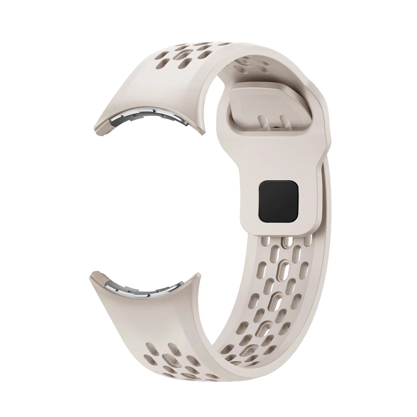 Silicone watch band For Google Pixel Watch3 45mm porous breathable silicone strap sports wristband