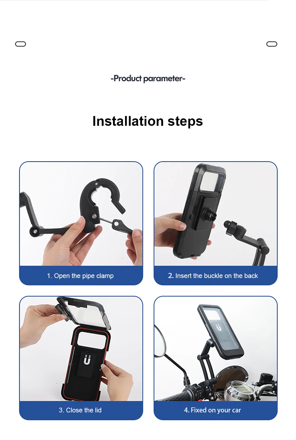 Waterproof Motorcycle Phone Holder Support Universal Gps For Sp Connect Motorcycle Cradle Bmw K 1600 Gtl