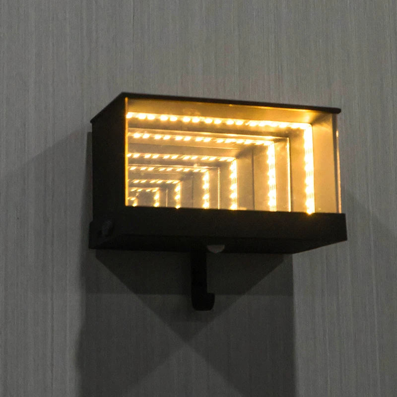 LED Light Featured Key Rack for Garage; Infinity Mirror Design; Ideal for Car Lovers; Simplifies Entry Point; Contains 1PC.