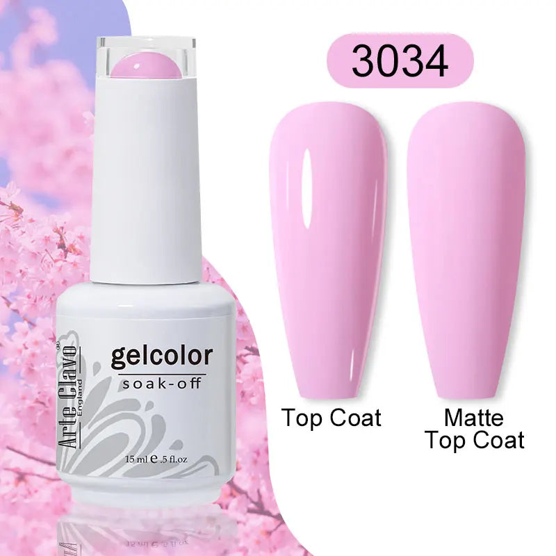 Arte Clavo 15ml Gel Polish Hybrid Varnishes 179 Colors Nails Art For Manicure Soak Off UV Need Top Base Primer Gel Nail Polish