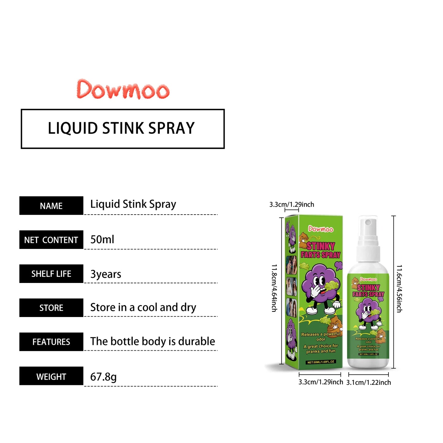 Liquid Fart Spray Strong Stinky Odor Bringing Joyful Laughter Enhance Party Interaction Funny Toys Portable Party Prank Supplies