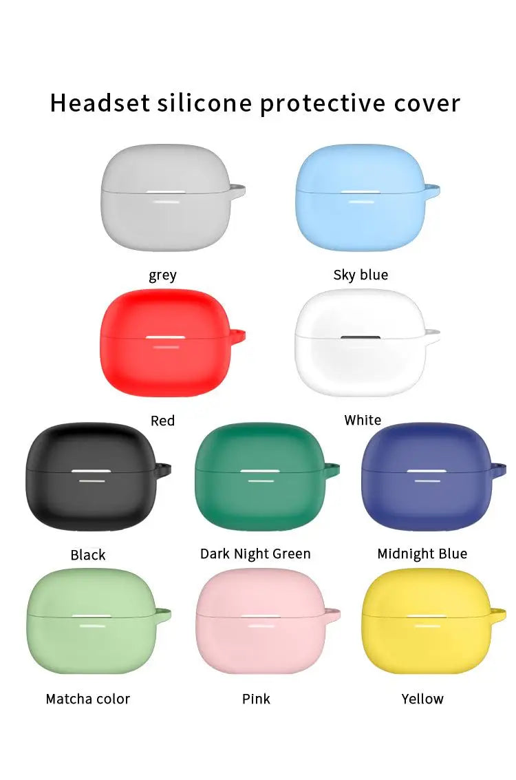 NEW Silicone Protective Case For Redmi Buds 6 Pro Headset Soft Case Charging Bag Headset Case Storage Bag with Hook