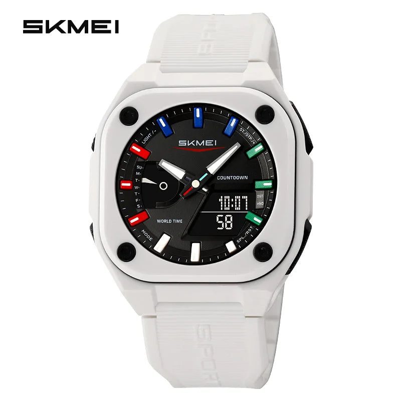 SKMEI 2328 New Original Sports Digital Electronic Watch Dual Display Multi Functional Men's Waterproof Clock relógios masculino