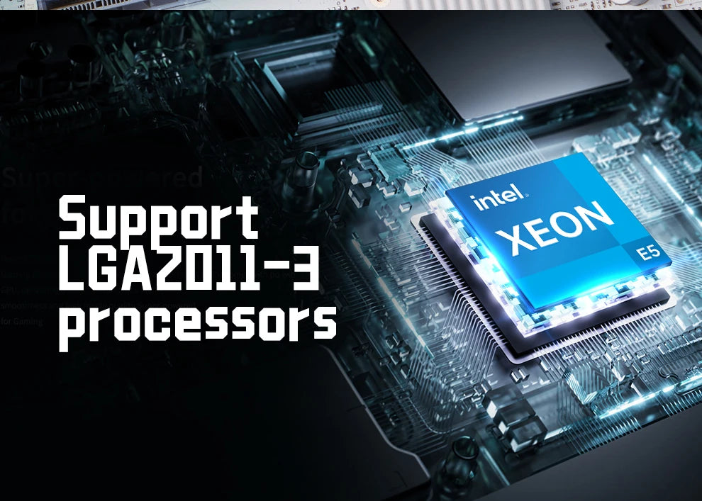 QIYIDA X99 motherboard D4 LGA 2011 3 with M.2 slot Support X99 C612chip DDR4 Memory SATA3.0 USB3.0 PCI16X