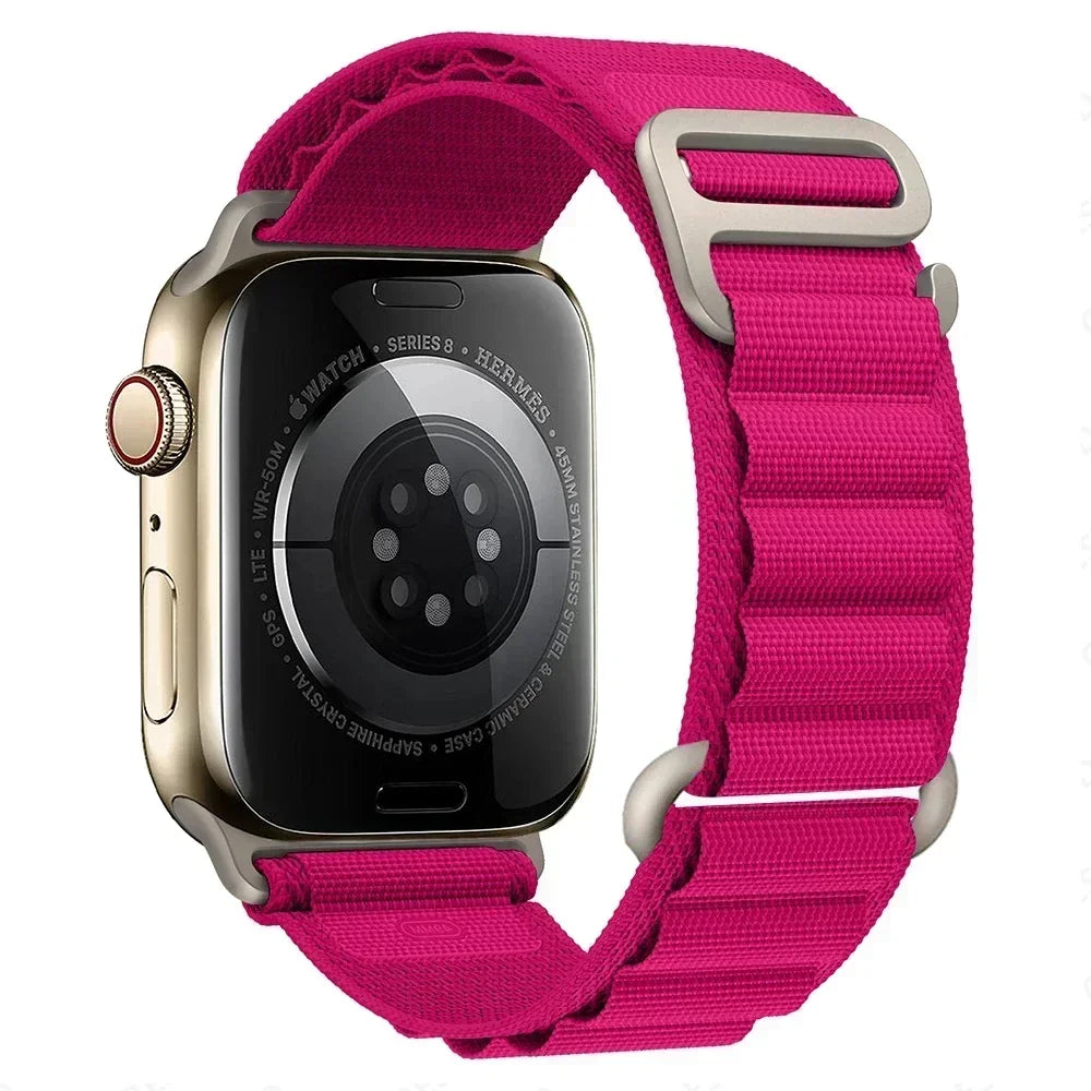 Alpine Loop Nylon Band For Apple Watch Strap 49mm 45mm 41mm 44mm 40mm 42mm 38mm Metal G-Hook Bracelet iWatch Ultra 34 5 SE 6 7 8