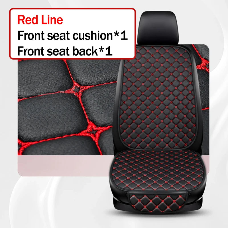 Kcimo Universal Pu Leather Car Seat Cover Seat Back Soft Cushion Minimalism Seat Cushion Chair Carpet Pad Auto Accessories