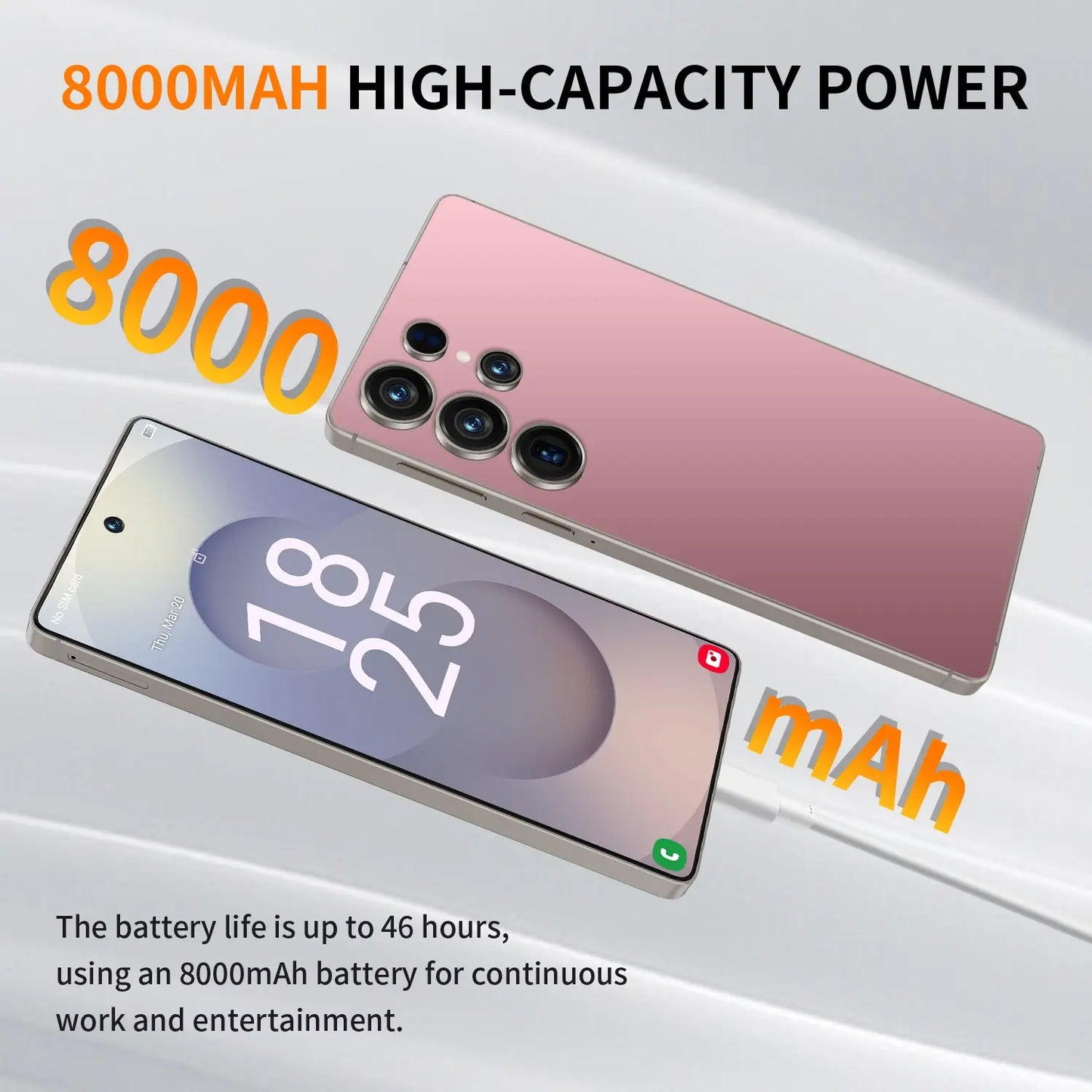 HOT 2025 new S25 Ultra original intelligent 5G dual card dual standby Android 14 system global version phones 8000mAh battery