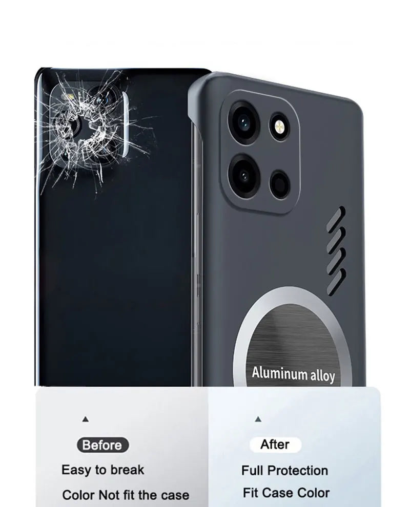 Graphene Heat Dissipation Cooling Magnetic Phone Case for ONEPLUS Nord6 CE6 Nord 6 Shockproof Hard PC Frameless Cover