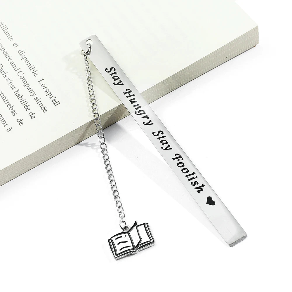 Cultural and creative minimalist text bookmark, compact and portable student birthday gift or Teacher's Day gift.
