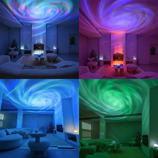 Galaxy Starry Sky Projector Star Light USB RGB Colorful Remote Control LED Lamp for Holiday Party Bedroom Decor Christmas Gifts